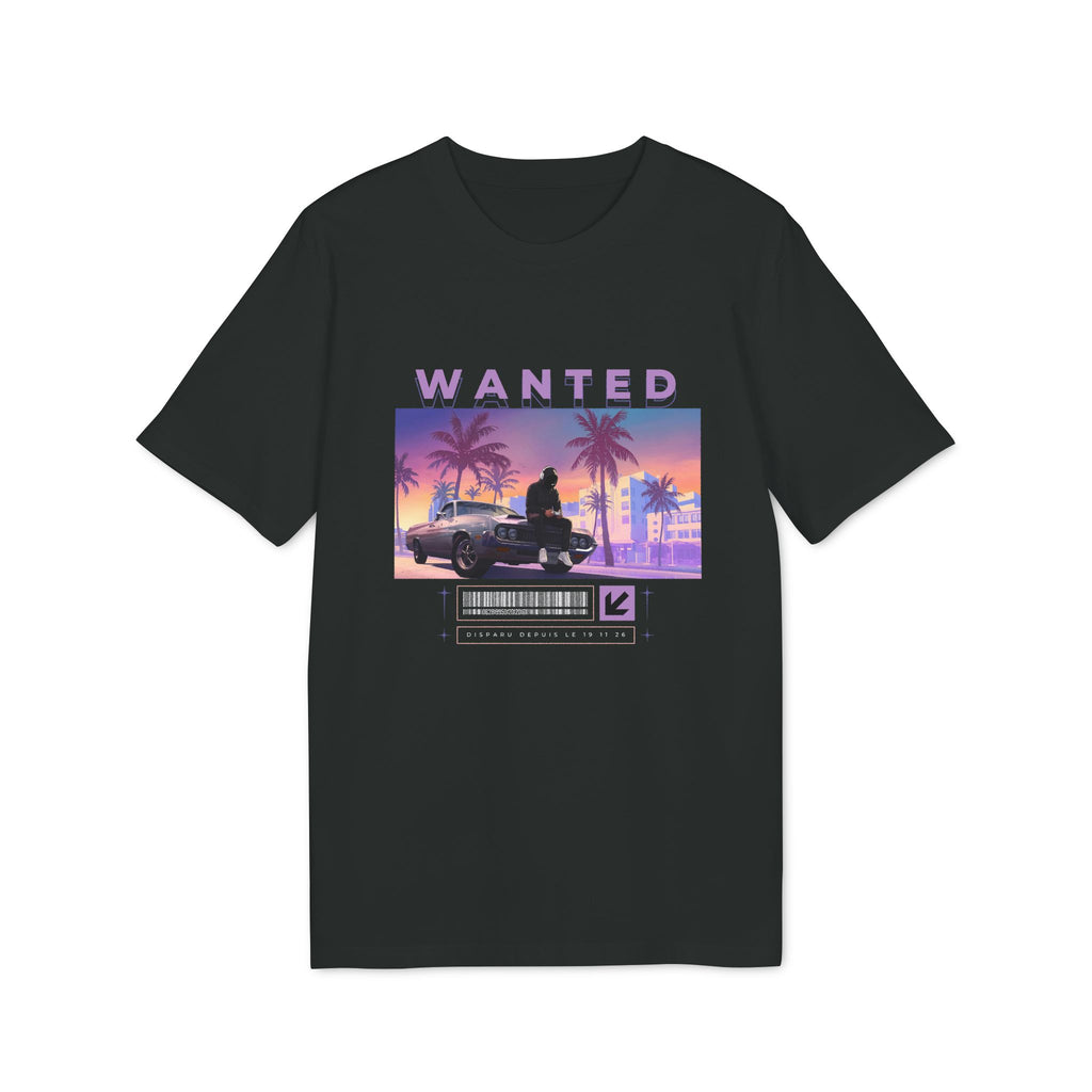T-Shirt GTA Humour Wanted - Black