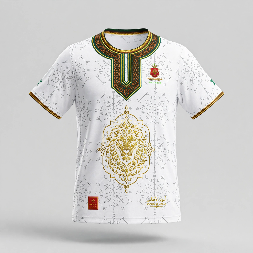 Maillot Maroc - Edition héritage 2026 (Blanc)