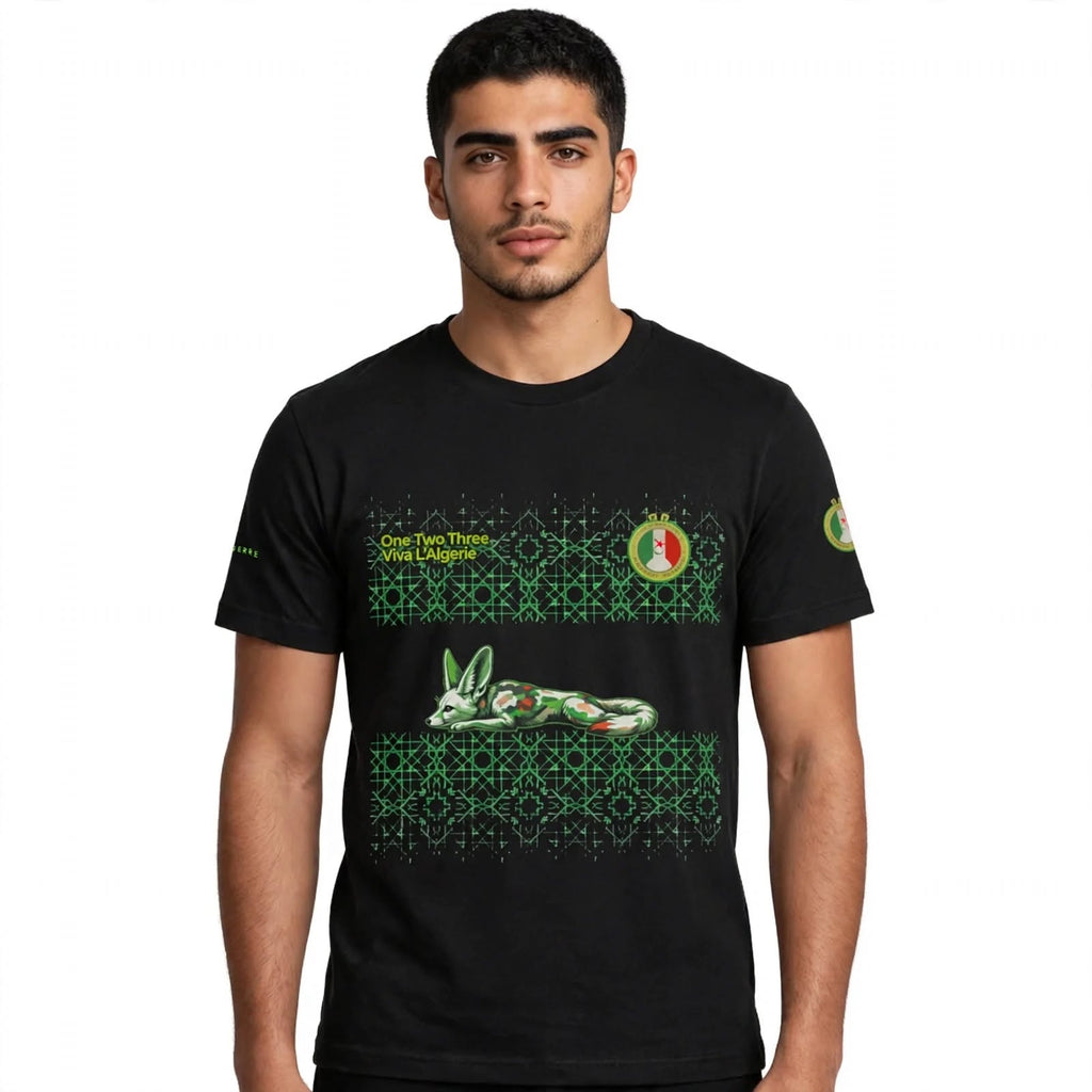Maillot Jersey Algérie - Edition unlimited 2026 - Black - 100% coton certifié FLA