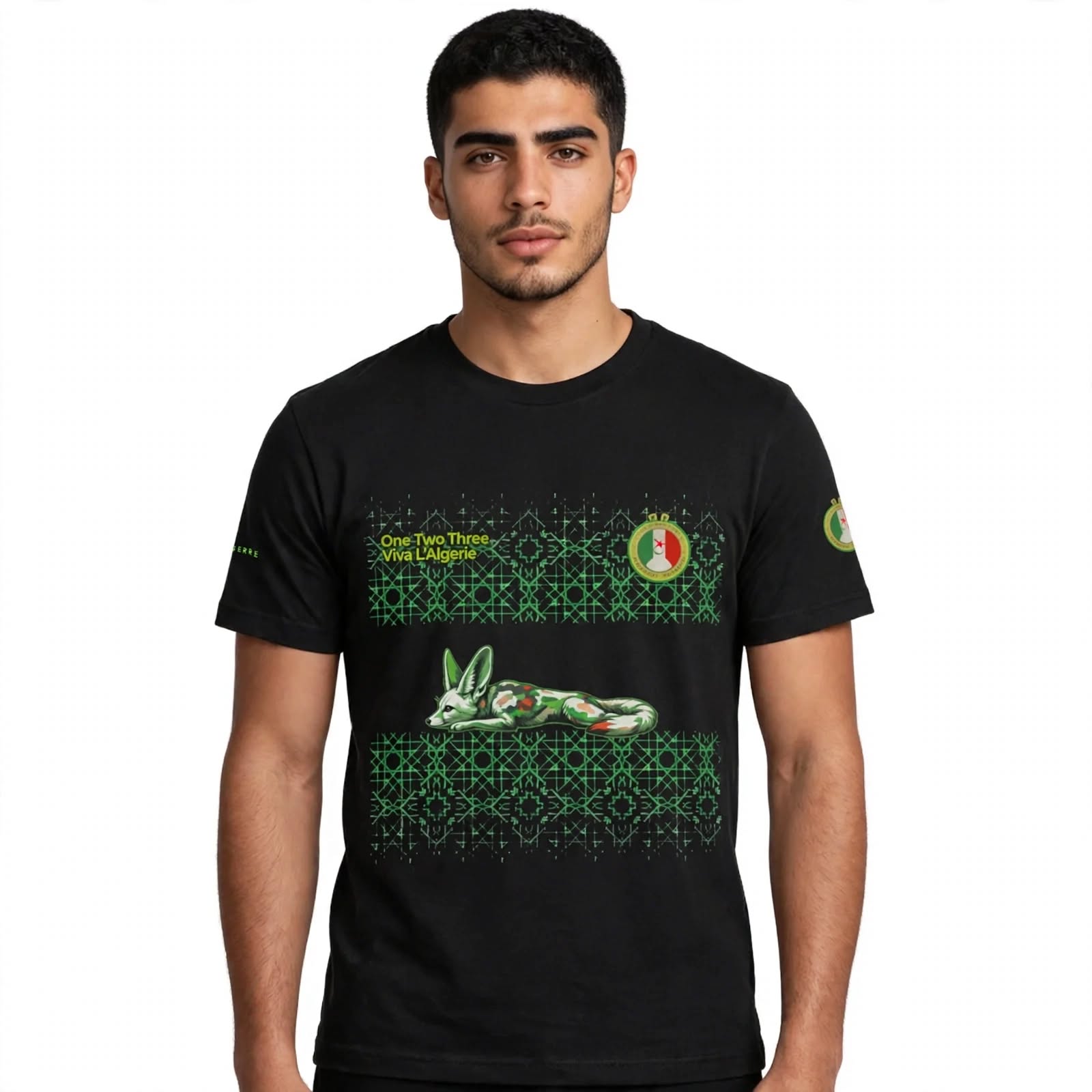 Maillot Jersey Algérie - Edition unlimited 2026 - Black - 100% coton certifié FLA